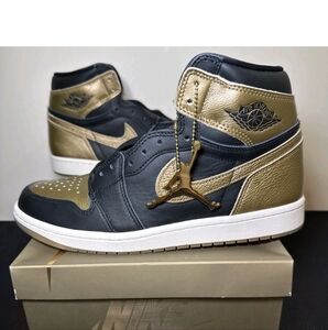 Air Jordan 1 Retro High OG Metallic Gold Black Sail Size 7M DZ5485-071 NIB